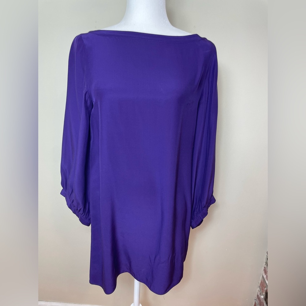 Elizabeth & James Purple Silk Dress
